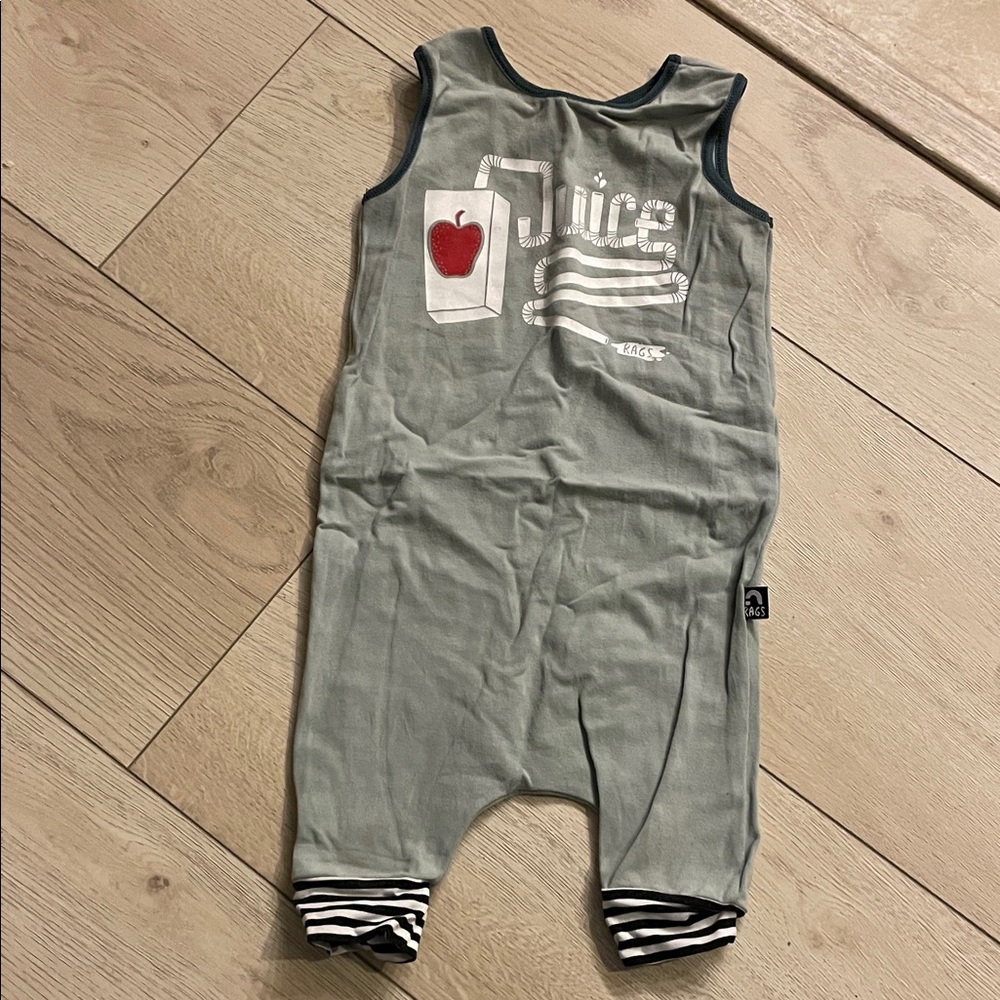 Gray Kids One Piece Bodysuit